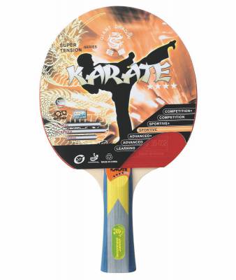 karate_bb.jpg Теннисная ракетка GIANT DRAGON Karate Ракетка для настольного тенниса GIANT DRAGON Karate 4 звезды имеет высокие показатели скорости и вращения.
Характеристики:
Вращение: 72 Скорость: 81 Контроль: 67