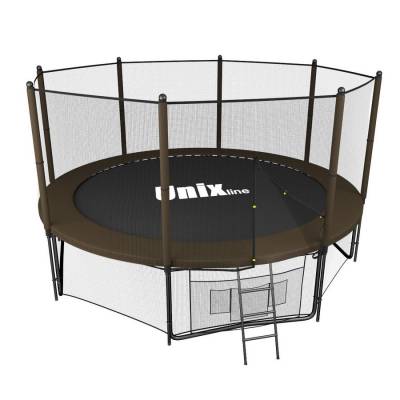 Батут Unix line Black&Brown 12 ft outside Батут Unix line Black&Brown 12 ft outside