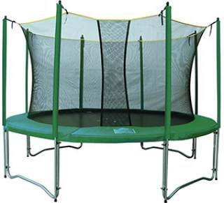 Батут Tramp Fun Tramp 10' (комплект) Батут Tramp Fun Tramp 10' (комплект) Батут для улицы Fun Tramp 10' диаметром 3 метра с защитной сетью-ограждением.
Лучший выбор для детей и занятий фитнессом.
Занятия на батуте доставят Вам много удовольствия и обеспечат отличную тренировку.
Прыжки на батуте в течение 5-7 минут соответствуют пробежке в 1 км, а результаты будут видны уже через две недели.
Прыжковая поверхность - полипропилен "Перматрон" (производство США).
Соединение с рамой - 54 пружин, длиной 17,5 см.
Высота батута с защитной сетью: 2,5 метра.
Максимальная нагрузка на батут: 120 кг.