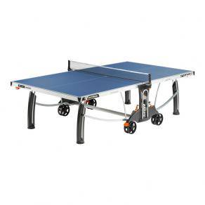 Всепогодный теннисный стол Cornilleau Sport 500 M Crossover Outdoor (синий) Всепогодный теннисный стол Cornilleau Sport 500 M Crossover Outdoor (синий) Компактно складывающийся всепогодный стол с прочной рамой из коррозионно-устойчивой стали марки 60 и встроенной сеткой с регулировкой натяжения нити. Игровая поверхность: меламиновый полимерный композит 7 мм.
Ширина канта (отбортовки): 60 мм.
Сетка: встроенная, с регулировкой по высоте и натяжению нити.
Регулируемые по высоте опоры Ø120 мм.
Колеса: 4 сдвоенных колеса SPECIAL OUTDOOR Double wheels Oversize 32х200 мм с двумя тормозами.
Сделано во Франции.