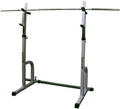 Oxygen Rack 01.jpg Стойка под штангу Winner/Oxygen Rack 01 Универсальная стойка под штангу + брусья для отжимания.
Имеет две позици для фиксации штанги, регулируется по высоте и ширине.
Максимальный вес пользователя 250 кг.
