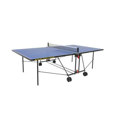 Теннисный стол Sunflex Optimal Теннисный стол Sunflex Optimal Теннисный стол Sunflex Optimal - это теннисный стол для использования в помещении с компактной системой складывания и с встроенной сеткой.
Цвет: Синий, Зеленый.
Материал: 22 мм ДСП.
Размер в игровом положении: 274 х 152,5 х 76 см.
Размер в сложенном состоянии: 155,5 x 74 x 165,5 см.
Вес: 60 кг.
Производитель: Sunflex ( Германия).