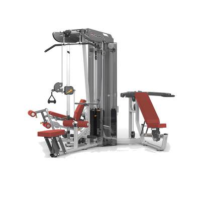 3-х стековая мультистанция с тяговой колонной Aerofit ES3000+ES3000OPT 3-х стековая мультистанция с тяговой колонной Aerofit ES3000+ES3000OPT Данное оборудование является сочетанием пяти тренажёров. На этой системе можно работать в следующих направлениях: жим от груди и плеч в разных позициях, разгибание и сгибание ног, тяга гребная, тяга сверху, тяговая колонна в различных положениях.