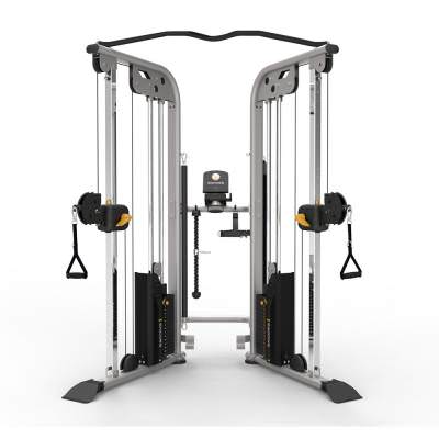 Двойная регулруемая тяга с опциональным полным зачехлением Aerofit ES9030 Двойная регулруемая тяга с опциональным полным зачехлением Aerofit ES9030 Комплектация тренажера: тяговой ремень, две рукоятки для выполнения тяги одной рукой, длинный тяговой гриф, манжет для ног, канат для трицепса.
К комплекту прилагаются иллюстрированные инструкции с рекомендациями по правильному выполнению упражнений.
Тренажёр оснащён специальным отделом для личных вещей – полотенца, ёмкости с водой и iPad.