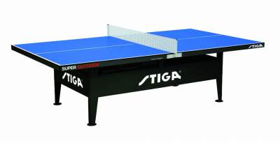 Теннисный стол всепогодный антивандальный Stiga Super Outdoor Антивандальный стол.
Усиленная металлическая рама.
В комплекте с металлической сеткой.
Материал столешницы: меланин 10 мм.
Размер: 274х152,5х76 см.
Вес: 125 кг.
