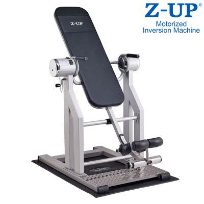 Инверсионный стол Z-UP 2S Инверсионный стол Z-UP 2S Инверсионный стол Z-UP 2S.
Цвет: серебристо - черный.
Регулировка под рост пользователя: от 145 до 198 см .
Вес пользователя: до 136 кг.
Размер в рабочем виде: 95 х 199 х 220 см.
Мотор: DC 24В, AC 220В, 120Вт,0,9 об/мин.
Угол вращения спинки: от 53 до 93 градусов.
Размер упаковки: 92 х 136 х 42 см.
Масса: 72 кг.