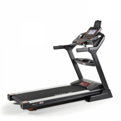 Беговая дорожка Sole F80 2019 Беговая дорожка Sole F80 2019 Модель, сочетающая лучшие параметры качества и стоимости, является лидером продаж в своей ценовой категории, эта модель беговой дорожки специально разработана для интенсивного домашнего использования.
Популярность SoleF63 приобрела за счет своих конструкционных качеств, модель оснащена широким беговым полотном, что делает ее максимально безопасной.
Мотор: мощность двигателя 3,0 л.с.
Регулировка скорости: 0,8-20 км/ч.
Регулировка наклона: 0-15%.
Беговое полотно: 2-х слойное, усиленное.
Размеры бегового полотна: 51 х 152 см.
Общее количество программ: 10.
Размер в рабочем состоянии (ДхШхВ) 204 х 84 х 148 см.
Максимальный вес пользователя: 150 кг.
Домашняя эксплуатация: 2 года.
