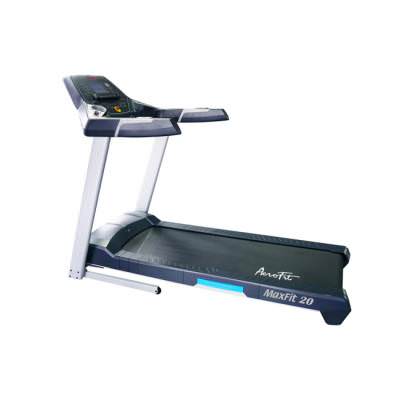 Беговая дорожка MaxFit 20 Беговая дорожка MaxFit 20 Беговая дорожка MaxFit 20 отлично подойдет для спортсменов, нацеленных на продолжительные кардиотренировки. Несмотря на свою невысокую цену, эта модель обладает широким набором функциональных возможностей, изготовлена из высококачественных материалов и имеет очень надежную, устойчивую конструкцию.
Надежный мощный двигатель постоянного тока имеет номинальную мощность 3 л.с.
Скорость: 1-18 км/ч.
Угол наклона: 12% (0-16 уровней).
Износостойкое беговое полотно с ортопедическим эффектом.
Беговое полотно: 153 х 50 см.
Максимальный вес пользователя: 130 кг.