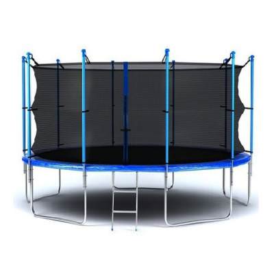 internal12.jpg Батут Hegen Internal 12ft Защитная сеть, изготовленная из высококачественных материалов, надежно закреплена к стойкам.
Защитный мат закрывает все твердые части конструкции.
Высокопрочная рама изготовлена из оцынкованных стальных труб.
Диаметр батута: 366 см
Основание батута: 4 W-образные ноги
Соединение с рамой - 72 пружин, длиной 16,5 см.
Высота батута без сетки: 88 см.
Высота батута с защитной сетью: 250 см.
Максимальный вес пользователя: 150 кг.