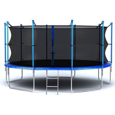 internal15.jpg Батут Hegen Internal 16ft Высокопрочная рама изготовлена из оцынкованных стальных труб.
Основание батута - W-образные ноги, обеспечивают высокую устойчивость.
Защитный мат закрывает все твердые части конструкции.
Диаметр батута: 488 см.
Соединение с рамой - 108 пружин, длиной 16,5 см.
Высота батута без сетки: 88 см.
Высота батута с защитной сетью: 250 см.
Максимальный вес пользователя: 150 кг.