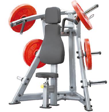 Жим вверх Steel Flex PLSP Жим вверх Steel Flex PLSP Жим вверх с уникальной сходящейся под 25 градусов конструкцией рычагов.
Возможность синхронной или изолированной работы рук.
Удобная регулировка сиденья по высоте.
Габариты тренажера 142 х 107 х 140 см.