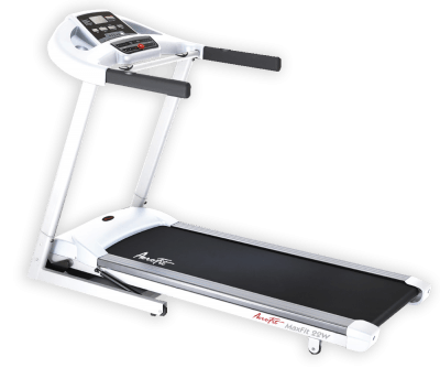 Беговая дорожка MaxFit 22W Беговая дорожка MaxFit 22W Отличная беговая дорожка с расширенным программным модулем и увеличенной беговой поверхностью для домашних тренировок!
Современный дизайн, широкое беговое полотно, яркий матричный дисплей, прочная рама – оптимальное соотношение цена-качество!
Надежный мощный двигатель постоянного тока имеет номинальную мощность 2,5 л.с.
Скорость: 1-20 км/ч.
Угол наклона: 12% (0-15 уровней).
Износостойкое беговое полотно с ортопедическим эффектом.
Новейшая система амортизации, способствующая снижению неблагоприятного воздействия на коленные суставы, связки и сухожилия при занятиях на беговой дорожке.
Беговое полотно: 150 х 50 см.
Габариты в разобранном состоянии (ДхШхВ): 189 x 78 x 128 см.
Максимальный вес пользователя: 160 кг.