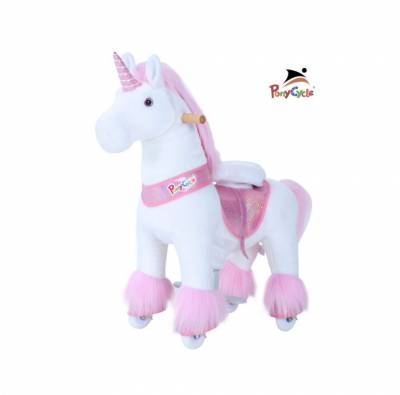 Лошадка Поницикл (Ponycycle) Единорог 4042 (Ux402) Лошадка Поницикл (Ponycycle) Единорог 4042 (Ux402) Необыкновенные, забавные механические игровые лошадки «Поницикл» доставят Вашему ребенку много радости и удовольствия, так как лошадка "Поницикл" движется как настоящая лошадка Пони.
Механическая лошадка рассчитана на детей от 2-х до 5 лет.
Высота модели 72 см, рассчитана на детей весом до 25 кг.
Расстояние от седла до педалей: 35 см.
Вес: 8 кг.